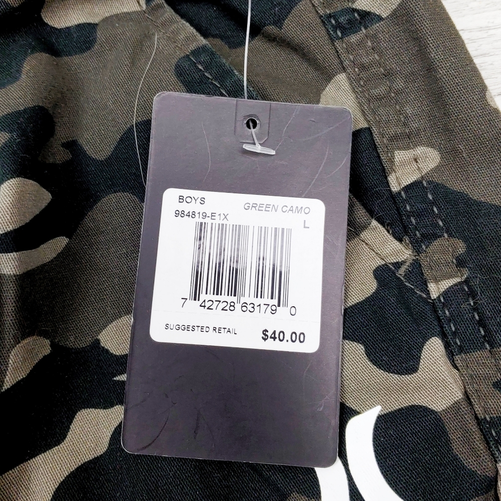 NWT Hurley Woven Camo Stretch Big Boys Size 4 Joggers - Picture 4 of 5